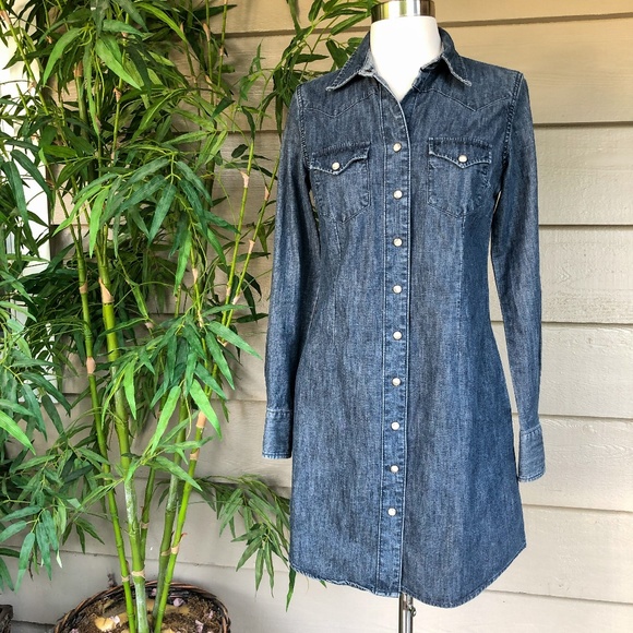 Lucky Brand Dresses & Skirts - Lucky Brand vintage Denim Button Down Dress
